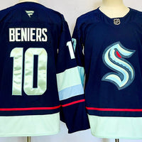 Men's Seattle Kraken Matty Beniers #10 Fanatics Navy Player Jersey