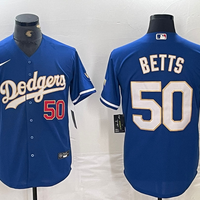 Men's Los Angeles Dodgers Mookie Betts #50 Blue Game Jersey1