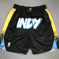 Men's Indiana Pacers Black 2023/24 City Edition Pocket Shorts1