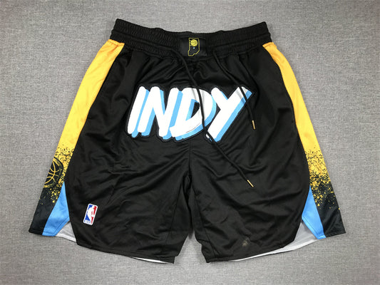 Men's Indiana Pacers Black 2023/24 City Edition Pocket Shorts1
