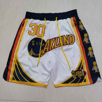 Men's Golden State Warriors Pocket White Basketball Shorts1