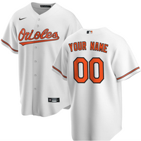 Men's Baltimore Orioles White Replica Custom Jersey1