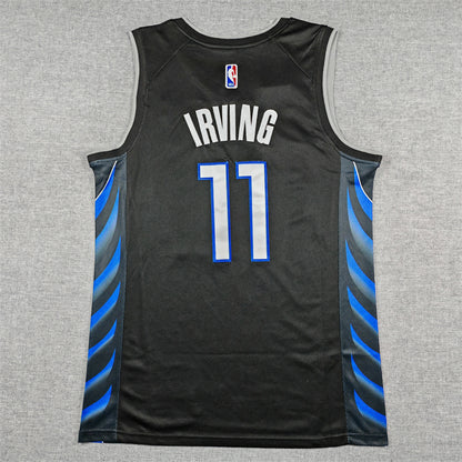 Men's Dallas Mavericks Kyrie Irving #11 Black 2025/26 Swingman Jersey - City Edition