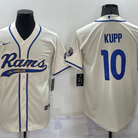 Men's Los Angeles Rams Cooper Kupp #10 Bone Game Jersey1 Joint Edition