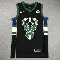 Men's Milwaukee Bucks Damian Lillard #0 Black Swingman Jersey1