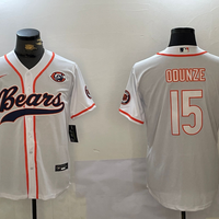 Men's Chicago Bears Rome Odunze #15 White Player Game Jersey1