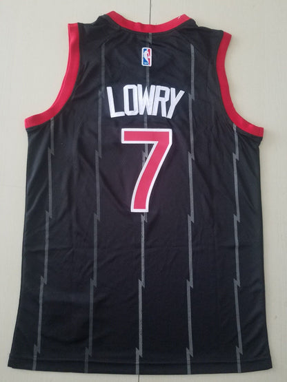 Men's Toronto Raptors Kyle Lowry Black 2020/21 Swingman Jersey1