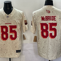 Men's Arizona Cardinals Trey McBride #85 Natural 2025 Rivalries Collection Limited Jersey