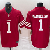 Men's San Francisco 49ers Deebo Samuel Sr #1 Scarlet Vapor F.U.S.E. Limited Jersey1