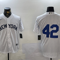 Men's New York Yankees #42 White 2024 Jackie Robinson Day Home Limited Jersey1