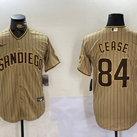 Men's San Diego Padres Dylan Cease #84 Tan Alternate Limited Player Jersey1