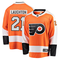 Men's Philadelphia Flyers Scott Laughton #21 Orange Replica Player Jersey1