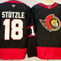 Tim Stutzle #18 Ottawa Senators Black Home Breakaway Jersey - JerseysFreak