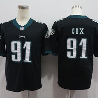 Men's Philadelphia Eagles Fletcher Cox #91 Black Game Jersey1