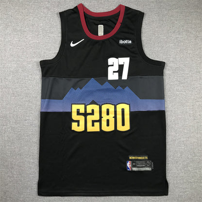 Men's Denver Nuggets Jamal Murray #27 Black 2023/24 Swingman Jersey1 - City Edition