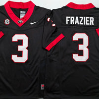 Men's Georgia Bulldogs Nate Frazier #3 Black Player Game Jersey