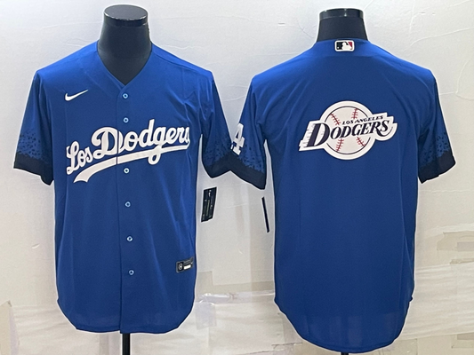 Men's Los Angeles Dodgers Blue Alternate Player Jersey1