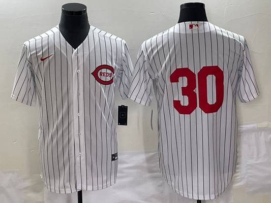 Men's Cincinnati Reds Ken Griffey Jr. #30 White 2022 MLB at Field of Dreams Game Authentic Player Jersey1
