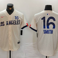 Will Smith #16 Los Angeles Dodgers Cream 2024 City Connect Replica Player Jersey - JerseysFreak