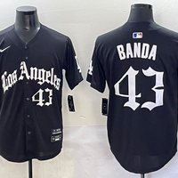 Men's Los Angeles Dodgers Anthony Banda #43 Black Limited Player Jersey