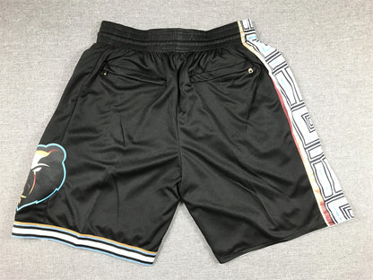 Men's Memphis Grizzlies Black 2022/23 City Edition Basketball Shorts1