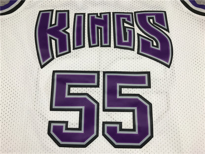 Men's Sacramento Kings Jason Williams White Hardwood Classics Swingman Jersey1