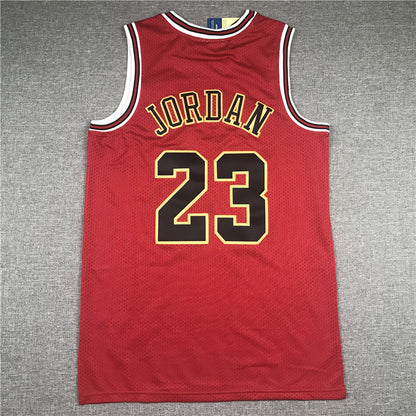 Men's Chicago Bulls Michael Jordan Red Hardwood Classics Jersey1 Chinese Edition