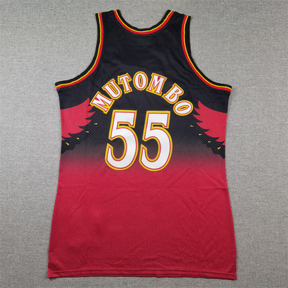 Men's Atlanta Hawks Dikembe Mutombo 1996-97 Hardwood Classics Swingman Jersey1