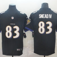 Men's Baltimore Ravens Willie Snead IV #83 Black Game Jersey1