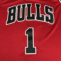 Men's Chicago Bulls Derrick Rose #1 Red Swingman Jersey1