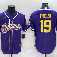 Men's Minnesota Vikings Adam Thielen #19 Purple Player Jersey1 Joint Edition