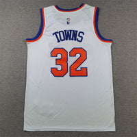 Men's New York Knicks Karl-Anthony Towns #32 White Swingman Jersey1 - Association Edition