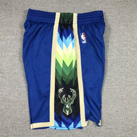 Men's Milwaukee Bucks 2022/23 Blue City Edition Basketball Shorts1