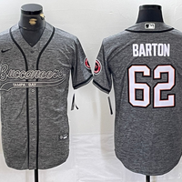 Men's Tampa Bay Buccaneers Graham Barton #62 Gray Player Jersey1