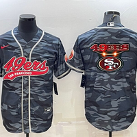 Men's San Francisco 49ers Grey Camouflage Game Jersey1