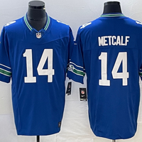 Men's Seattle Seahawks DK Metcalf #14 Royal Throwback Legend Player Jersey