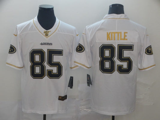 Men's San Francisco 49ers #85 George Kittle White Game Jersey1