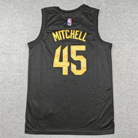 Men's Cleveland Cavaliers Donovan Mitchell #45 Black Swingman Jersey1 - Statement Edition
