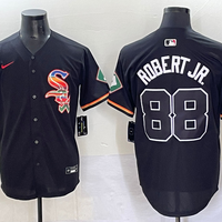 Men's Chicago White Sox Luis Robert Jr. #88 Black Replica Player Jersey