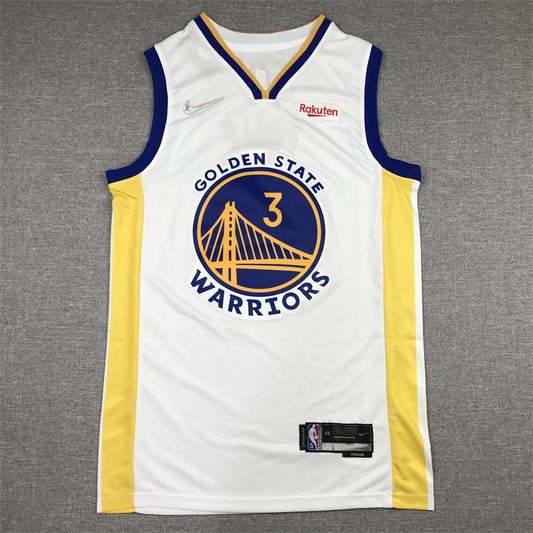 Men's Golden State Warriors Jordan Poole #3 White 2022/23 Swingman Jersey1 - Association Edition