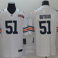 Men's Chicago Bears Dick Butkus #51 White Game Player Jersey1