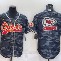 Men's Kansas City Chiefs Grey Camouflage Game Jersey1