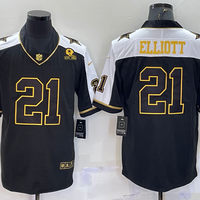 Men's Dallas Cowboys Ezekiel Elliott #21 Black Vapor Limited Jersey1