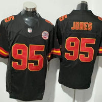 Men's Kansas City Chiefs Chris Jones #95 Black Player Game Jersey
