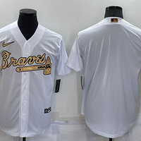 Men's Atlanta Braves White Replica Blank Jersey1