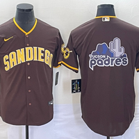 Men's San Diego Padres Brown Road Replica Team Jersey1