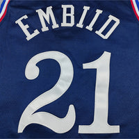 Men's Philadelphia 76ers Joel Embiid #21 Navy 2025/26 Swingman Jersey - City Edition