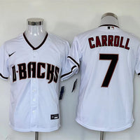 Men's Arizona Diamondbacks Corbin Carroll #7 White Limited Player Jersey1