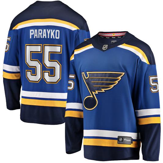Men's St. Louis Blues Colton Parayko #55 Fanatics Blue Breakaway Jersey
