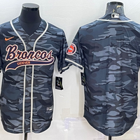 Men's Denver Broncos Grey Camouflage Blank Jersey1